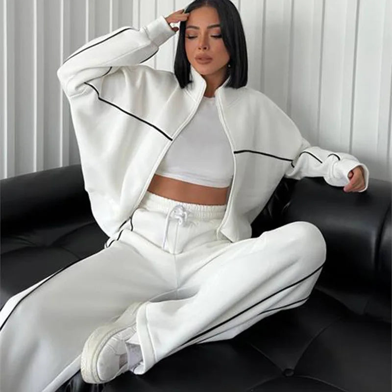 Women Two-Piece Jogger Tracksuit Set