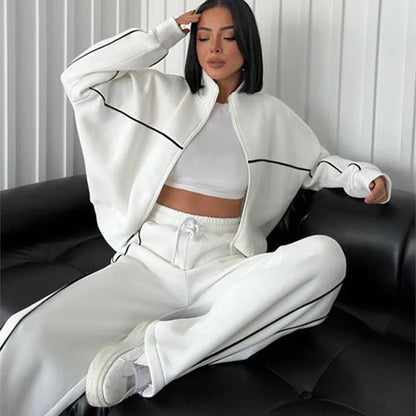 Women Two-Piece Jogger Tracksuit Set