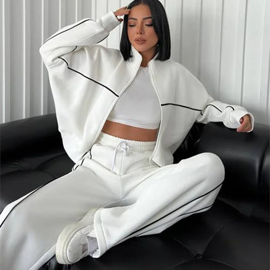 Women Two-Piece Jogger Tracksuit Set