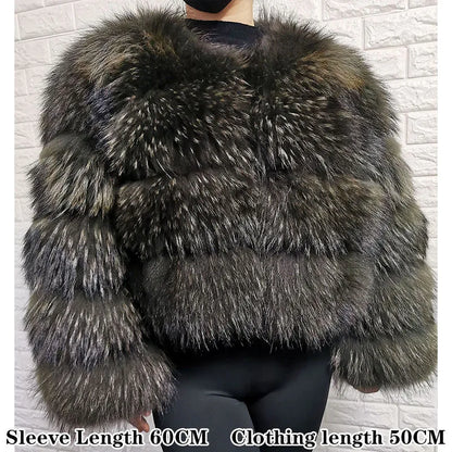 Raccoon Dog Fur Jacket