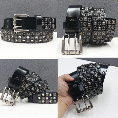 Heavy duty leather belt