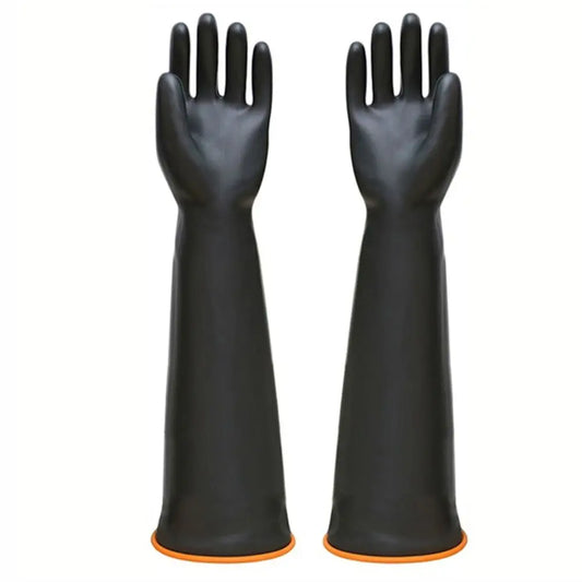 Long Acid-Resistant Rubber Gloves