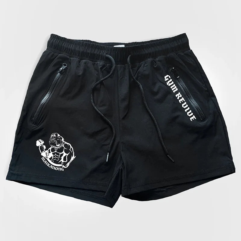 Double Zipper Pocket Training Shorts