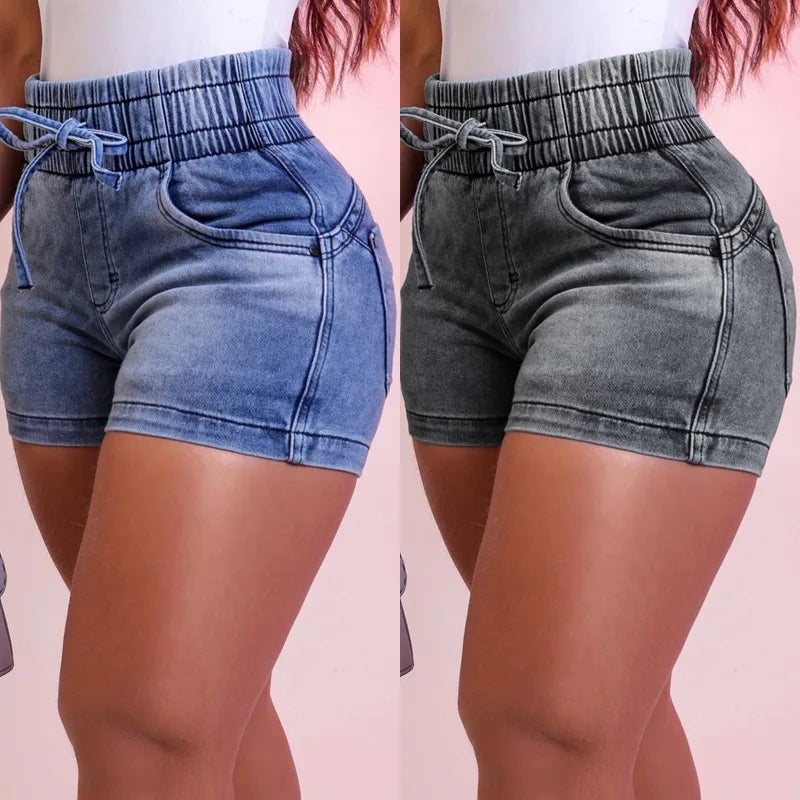 High Waist Denim Shorts
