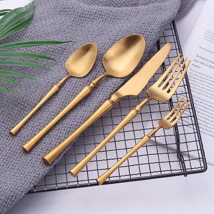 Metal Solid Sliver Cutlery Set