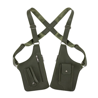 Anti-Theft PU Leather Chest Bag