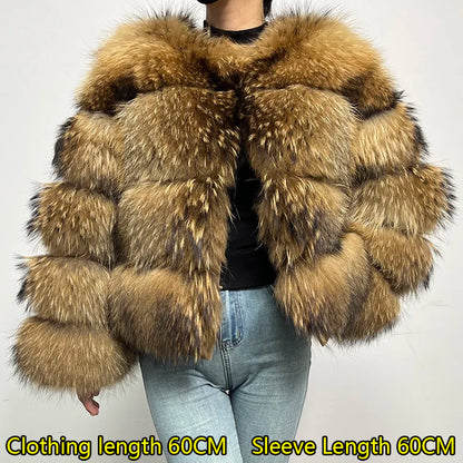 Raccoon Dog Fur Jacket
