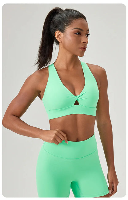 Yoga bra detachable padding quick-drying