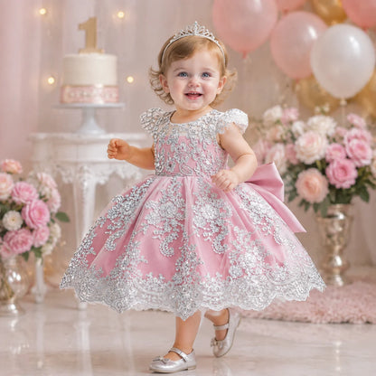 Princess Butterfly Flower Girl Dress
