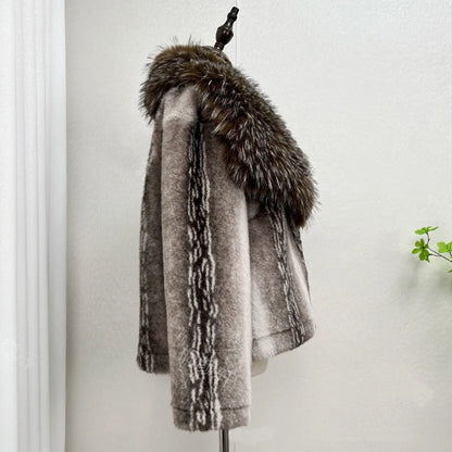 Faux Mink Fur Coat