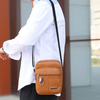 TPU Leather Saddle Sling Bag