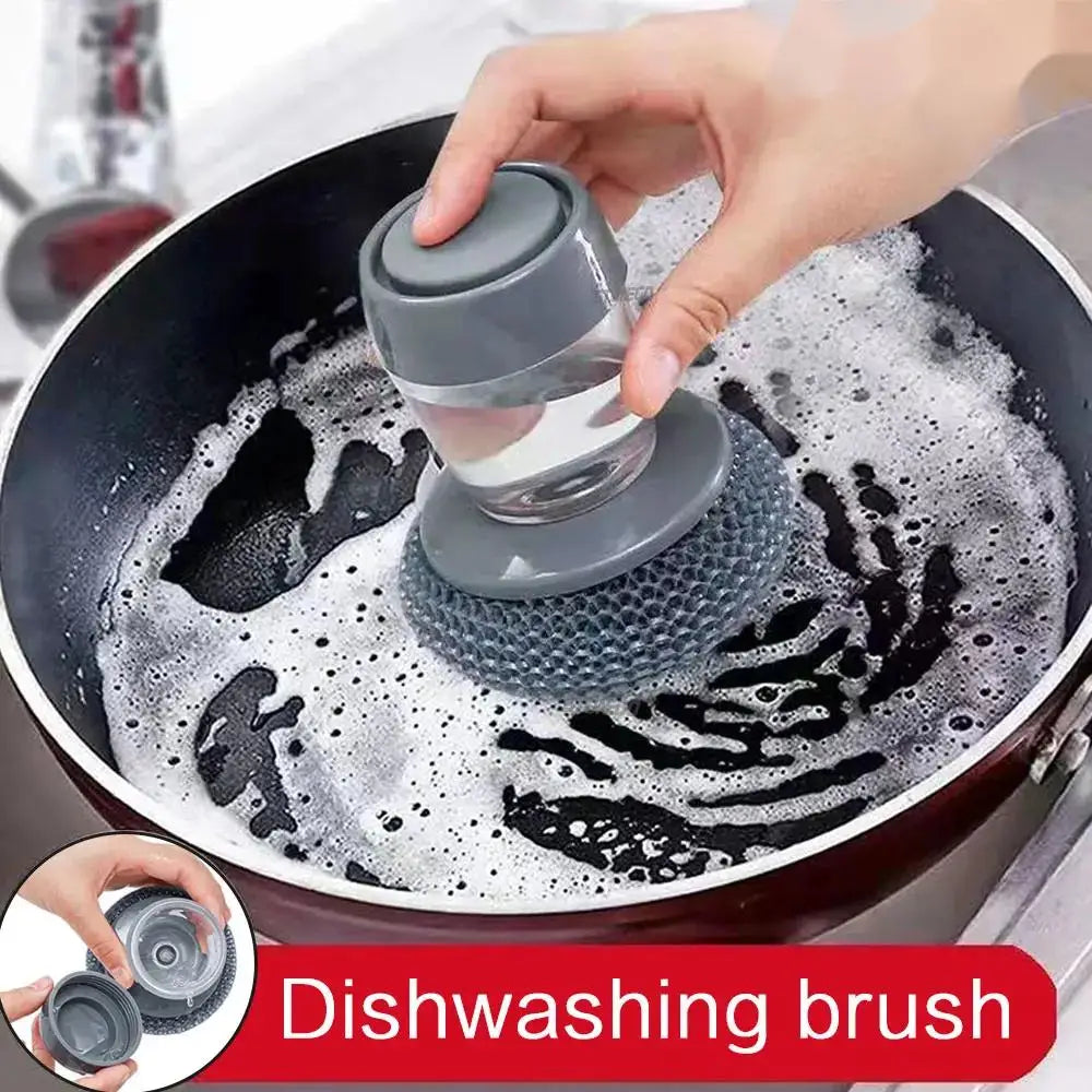 Portable Soap Dispensing Brush