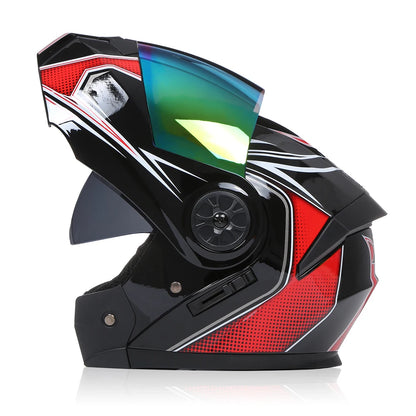 BLD Dual-Lens Flip-Up Modular Helmet
