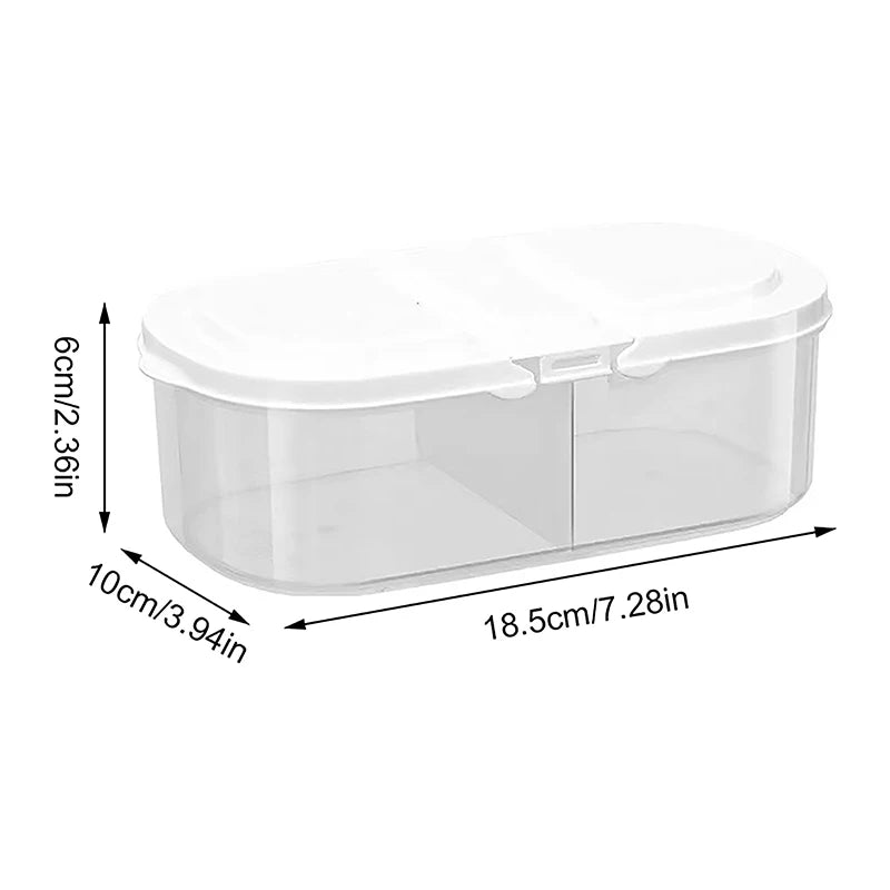 Soft Storage Jar Double Compartment