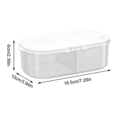 Soft Storage Jar Double Compartment