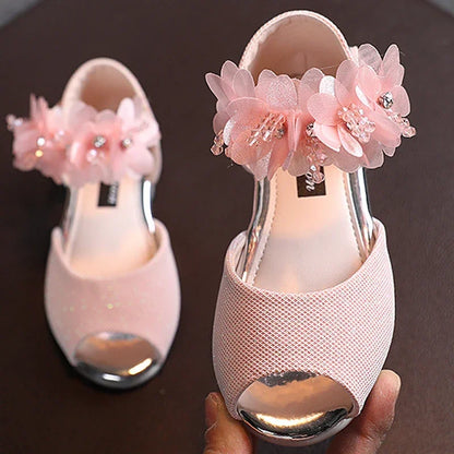 Kids Low Heel Party Pumps