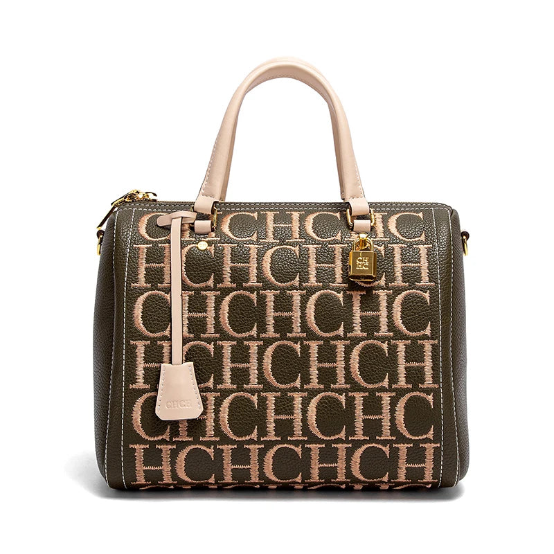 Embroidered Baguette Shoulder Bag