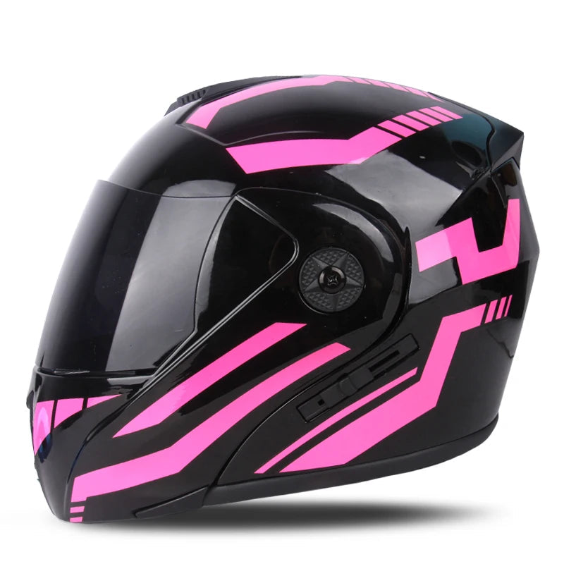 Uchoose Cross-Section Double-Lens Modular Helmet