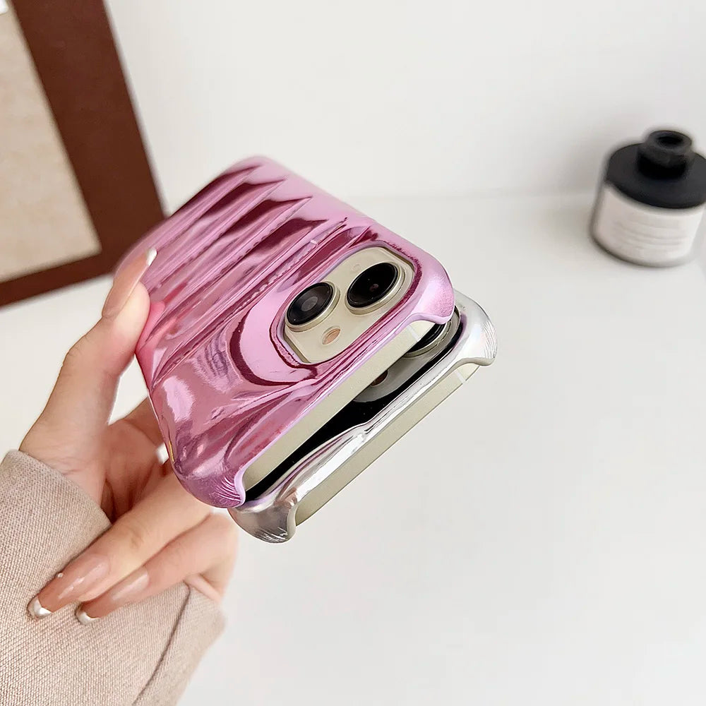 Winter Puffer Leather Case for iPhone 17 Pro Max | 17 Pro | 16 Pro Max | 16 Pro | 15 Pro Max | 15 Pro | 14 Pro Max | 14 Pro | 13 Pro Max | 12 Pro Max