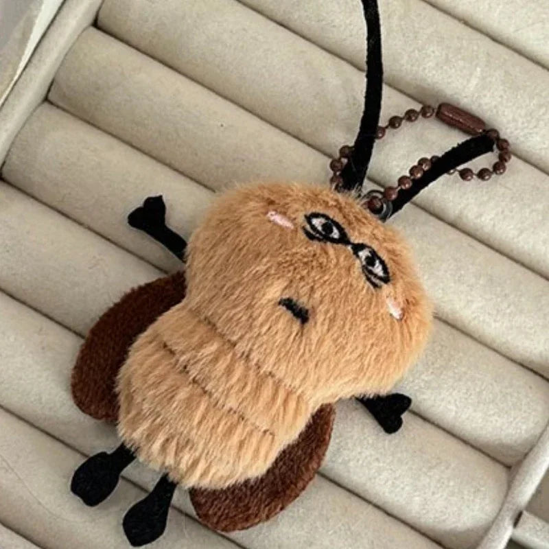 Cute Cockroach Plush Keychain Stuffed