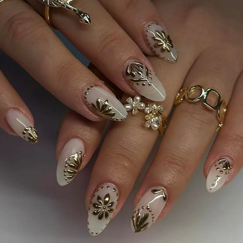 Floral Ballerina Press-On Nails