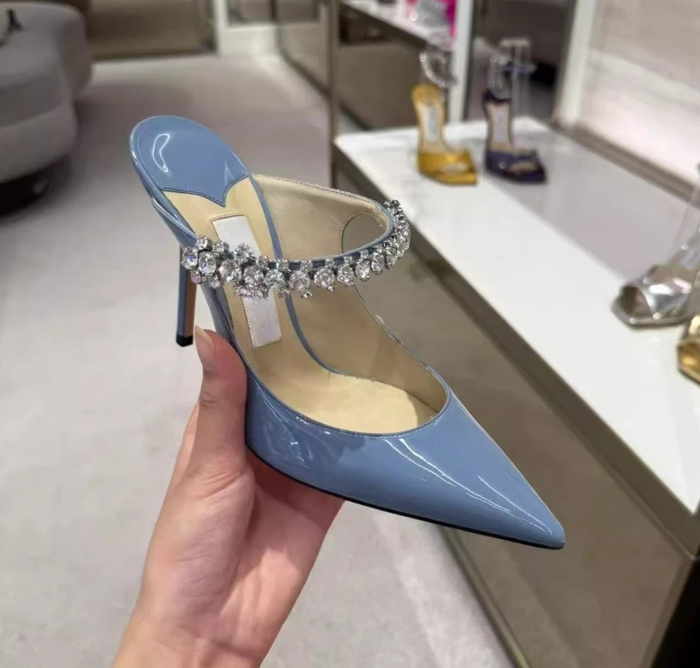 Pointed Toe Mule Heels