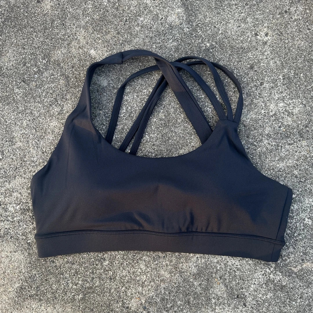 Solid Color Cross Back Fitness