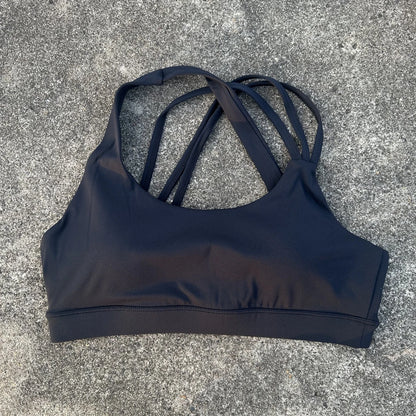 Solid Color Cross Back Fitness