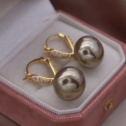 Heart Pearl Earrings