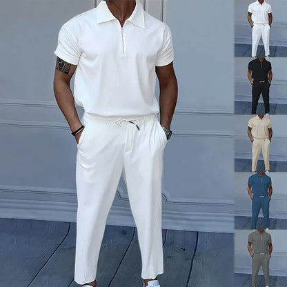 Summer European American Solid Suit