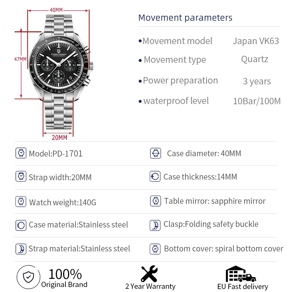 Pagani Design Moon Chronograph