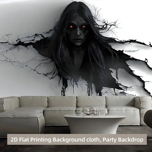 3D Ghost Phantom Wall Tapestry