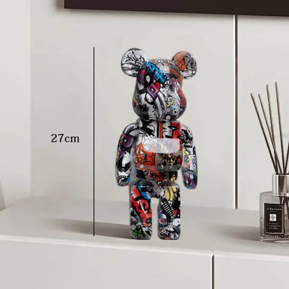 Graffiti Bear Statue