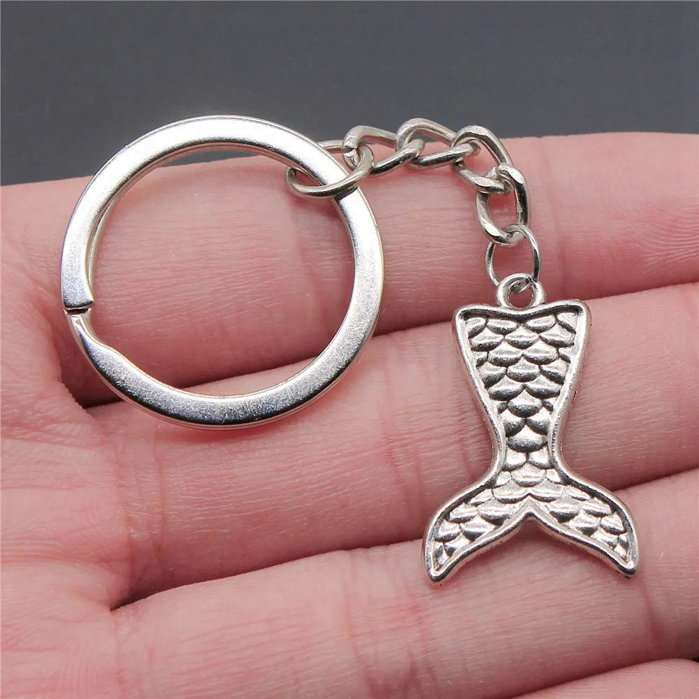 Seahorse Octopus Mermaid Keychains Nail