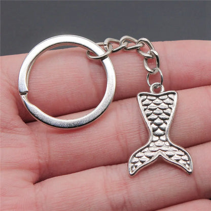 Seahorse Octopus Mermaid Keychains Nail