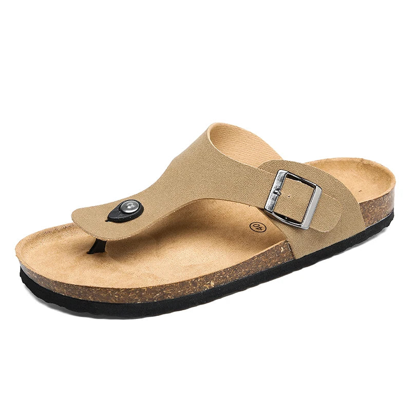 Cork Slippers Casual Flip Flops