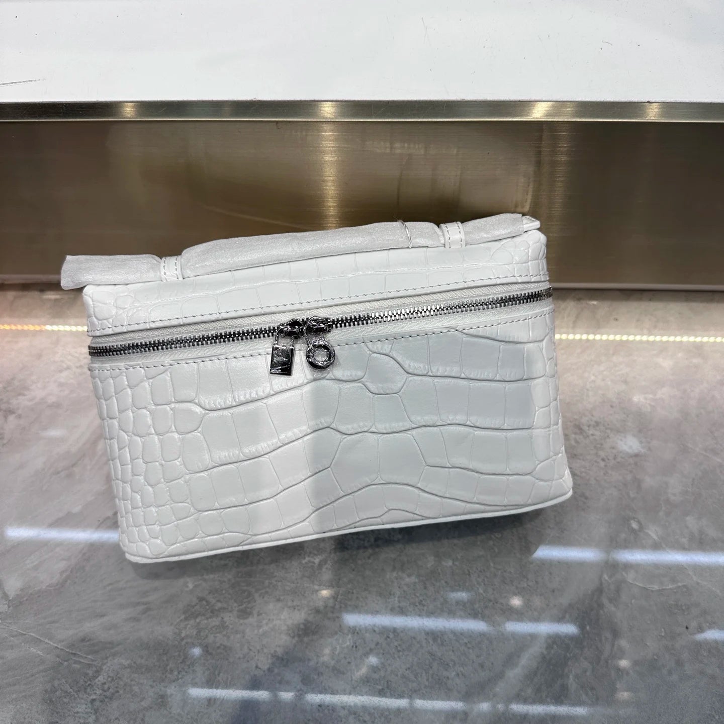 Crocodile Embossed Mini Clutch