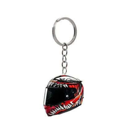 Keychain Helmet 2D Flat Stereo