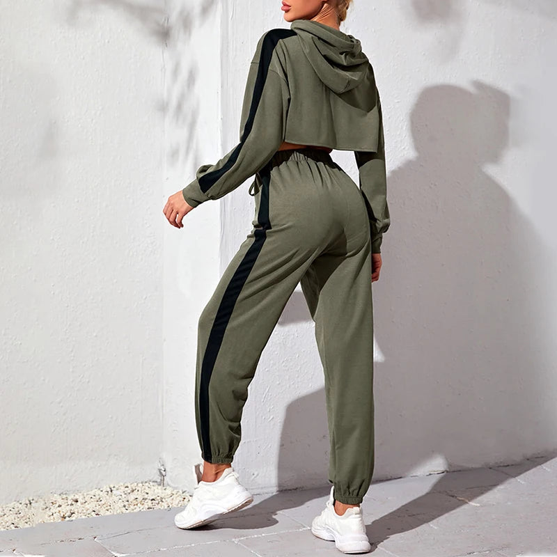 Women Two-Piece Oversized Hoodie Tracksuit
