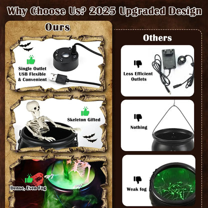 Witch Cauldron Fog Light Prop