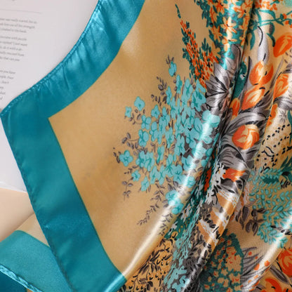 Silk Satin Square Scarf