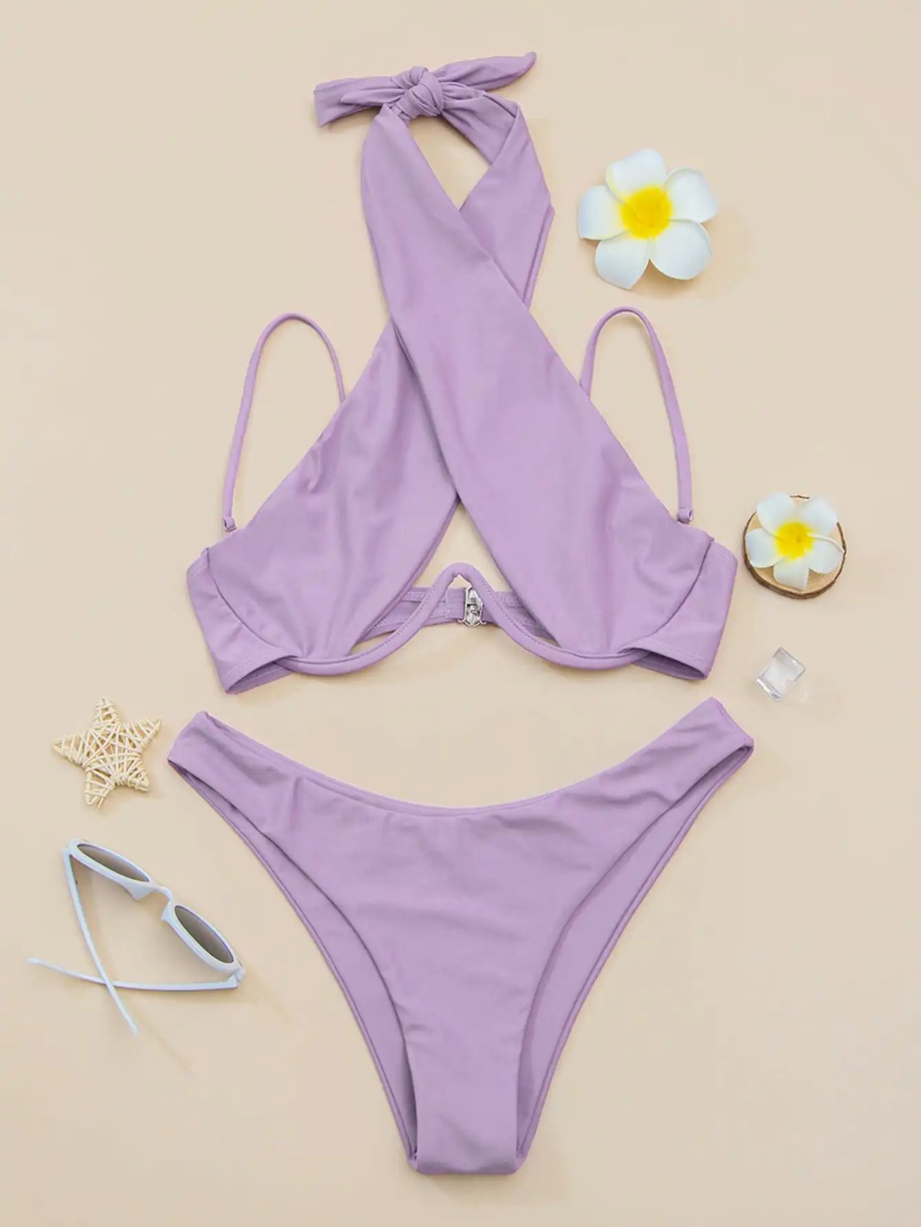 Solid Underwire Bikini