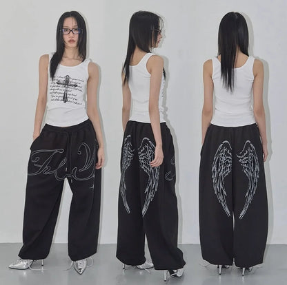 Flared Cross Pants