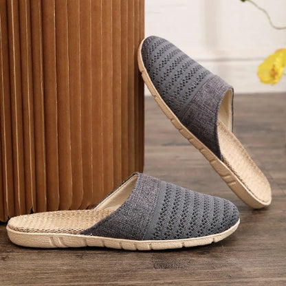 Linen Comfort Slides