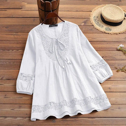 Cotton Lace Loose Top