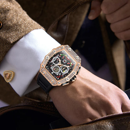Multifunctional Barrel Quartz Watch