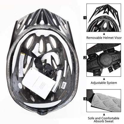 Hollow-Vent Comfort Lining Bike Helmet