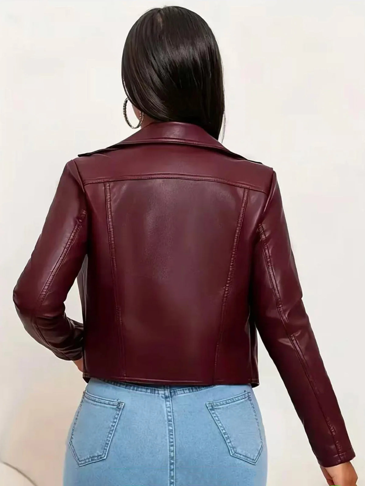 PU Leather Moto Jacket