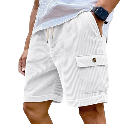 Corduroy Multi-Pocket Cargo Shorts