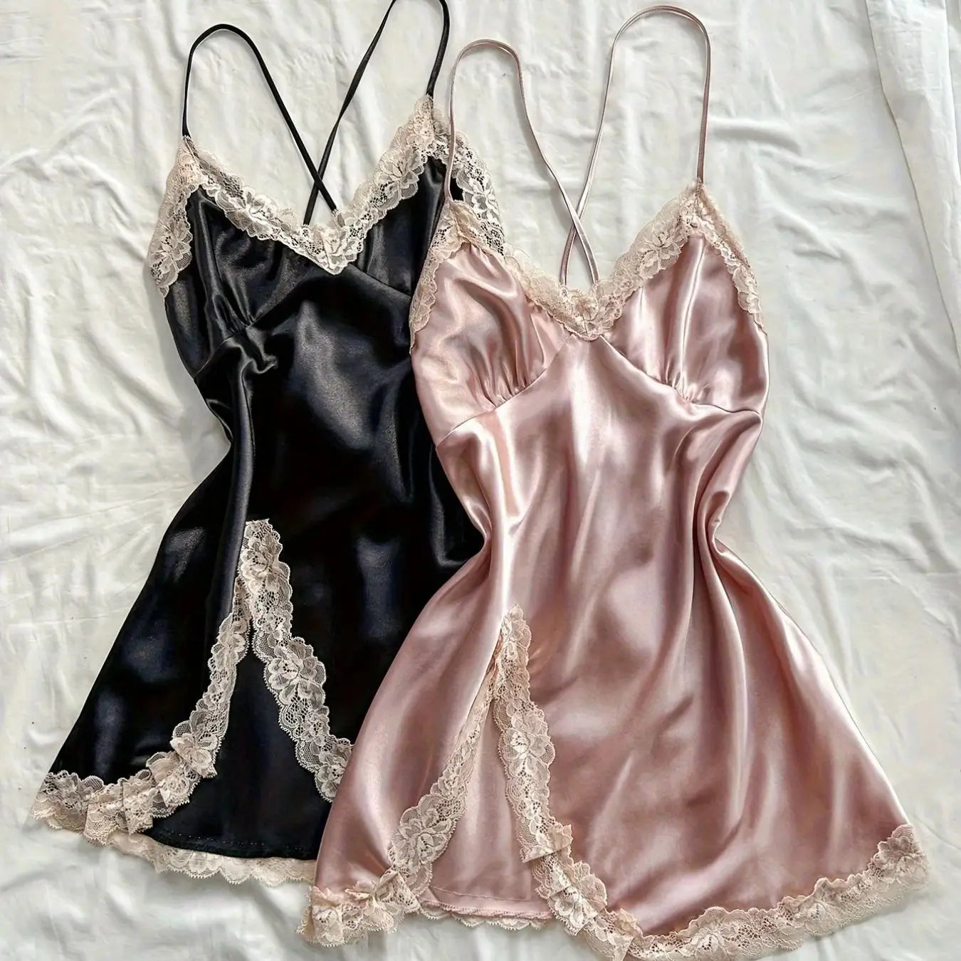 Satin Sleepwear Nightdress Set